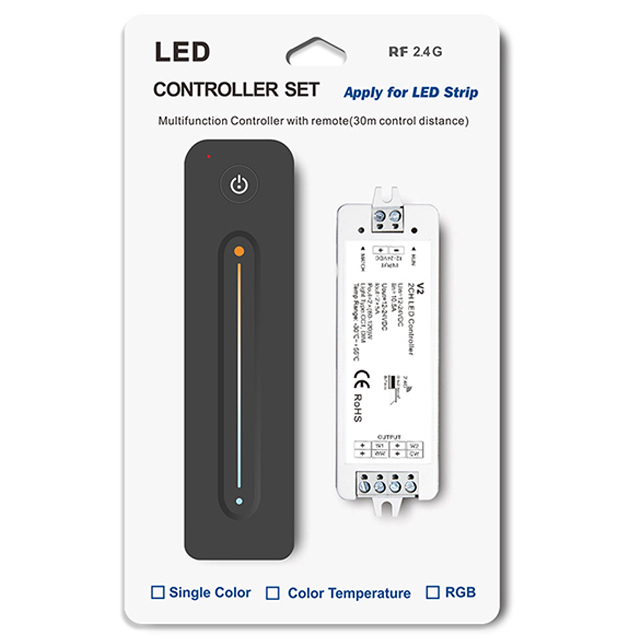 5A*2CH Color Temperature LED Controller Set V2+R12 5A*2CH Color Temperature LED Controller Set V2+R12